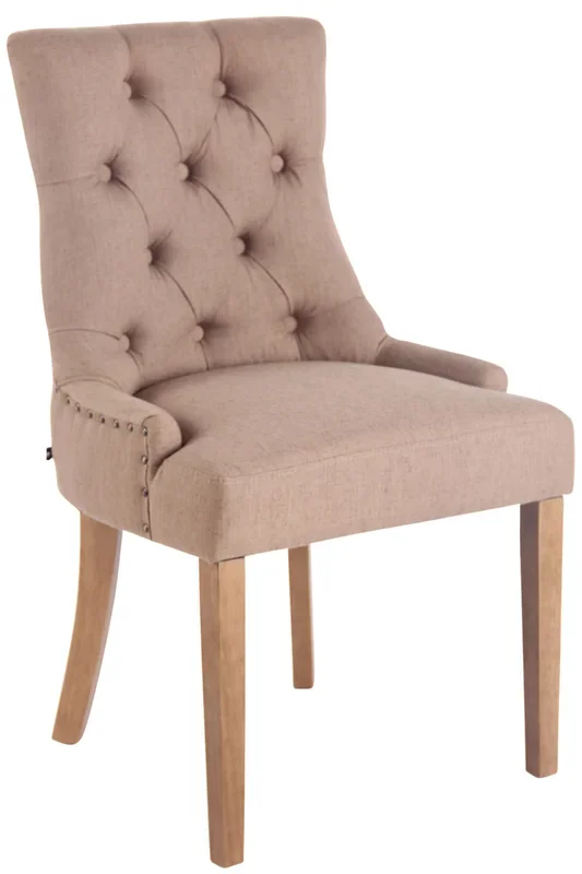 Silla De Comedor Aberdeen En Tela Gris topo Antiguo claro