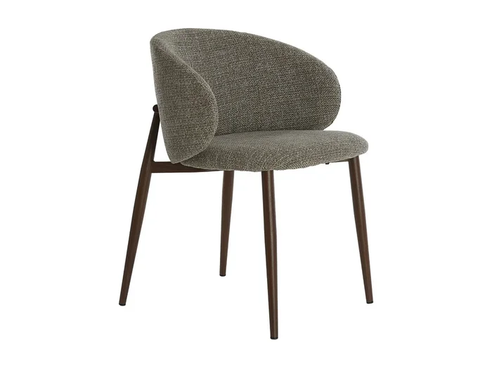 Silla de comedor ALUKO – 56x57x74cm – Negro – Juego de 2