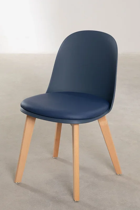 Silla de Comedor Belyna Azul Marino – SKLUM
