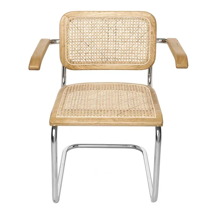 Silla de comedor de ratán reposabrazos Talentto Natural Vintahome