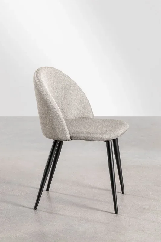 Silla de Comedor Kana Lino Marrón Moka – SKLUM