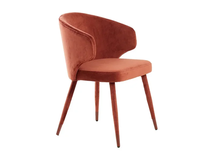 Silla de comedor KOSAKA – 79x57x52cm – Roja – Juego de 2