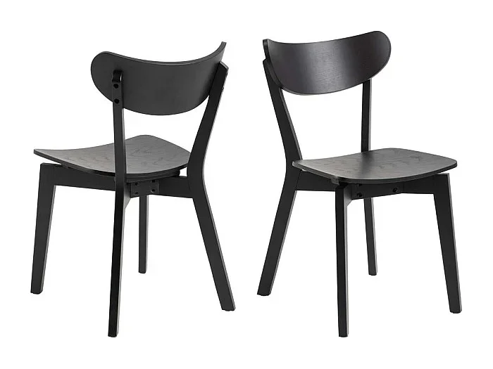 Silla de comedor Roxby negra.