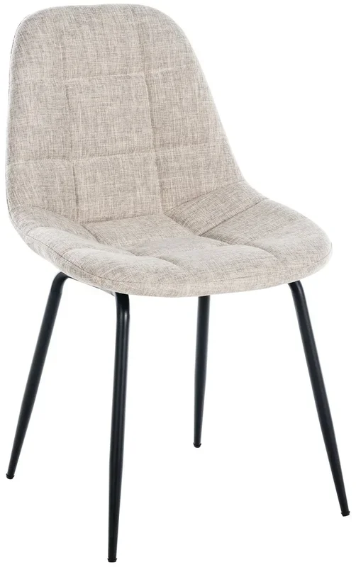 Silla de comedor Tom en tela o polipiel 46x52x82 cm