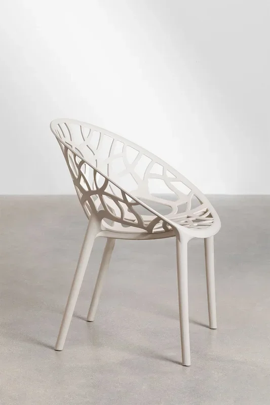 Silla de Jardín Apilable Ores Beige Tapioca – SKLUM