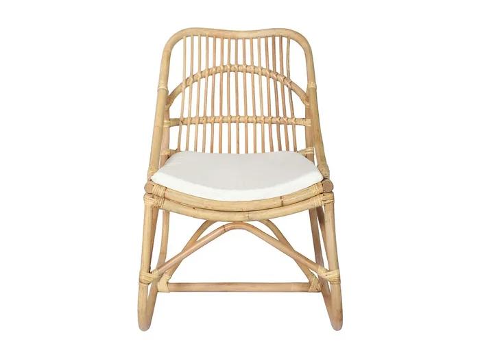 Silla de ratán lino 54×75.5×78 cm SHL4097