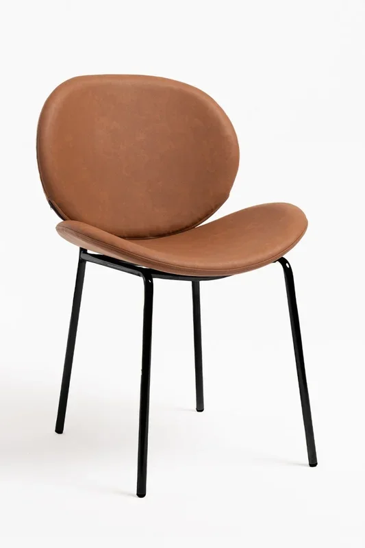 Silla Garry Polipiel – Marrón