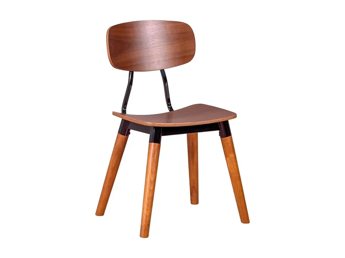 Silla industrial en madera de nogal – Copine – Nogal