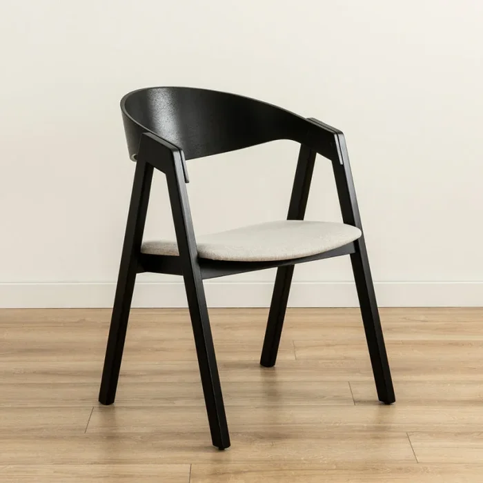 Silla negra Bent Gris – Kenay Home