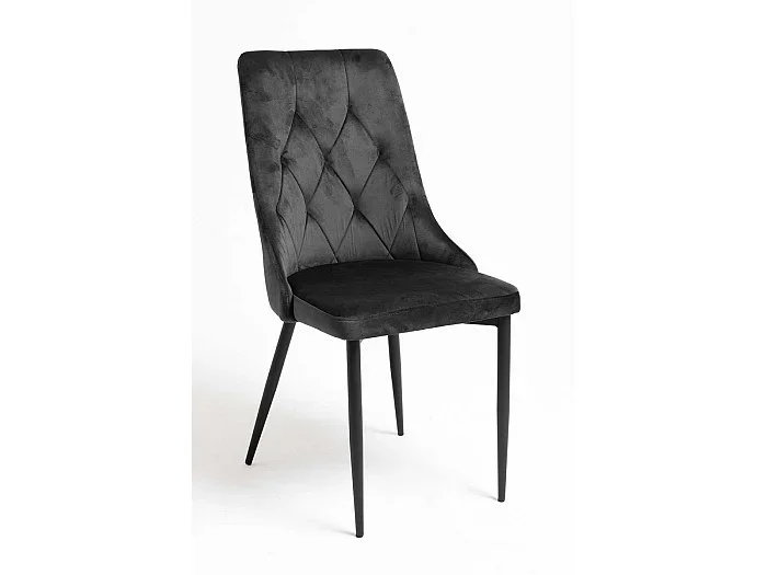 Sillas Comedor – Silla Dolphin Black Terciopelo – Negro