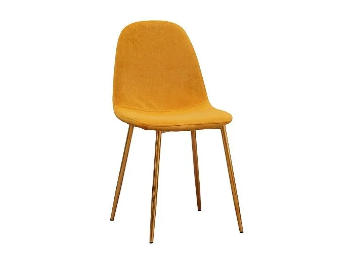 Sillas Comedor – Silla Golden Teok Terciopelo – Amarillo