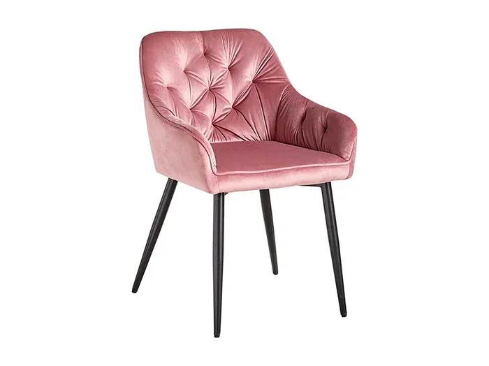 Sillas Comedor – Silla Salle Terciopelo – Rosa