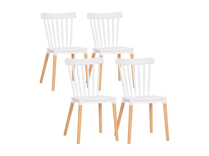Sillas de comedor blanco 43×52.5×83 cm HOMCOM