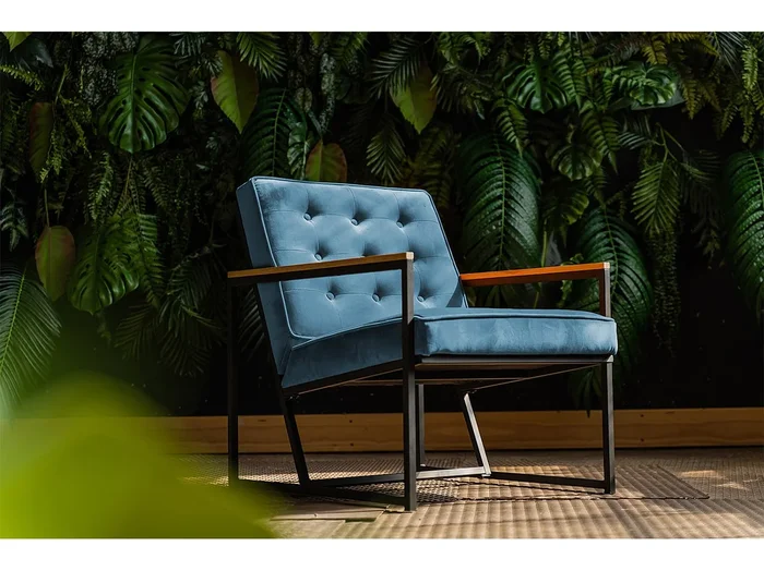 Sillón – Azul terciopelo – ARLY
