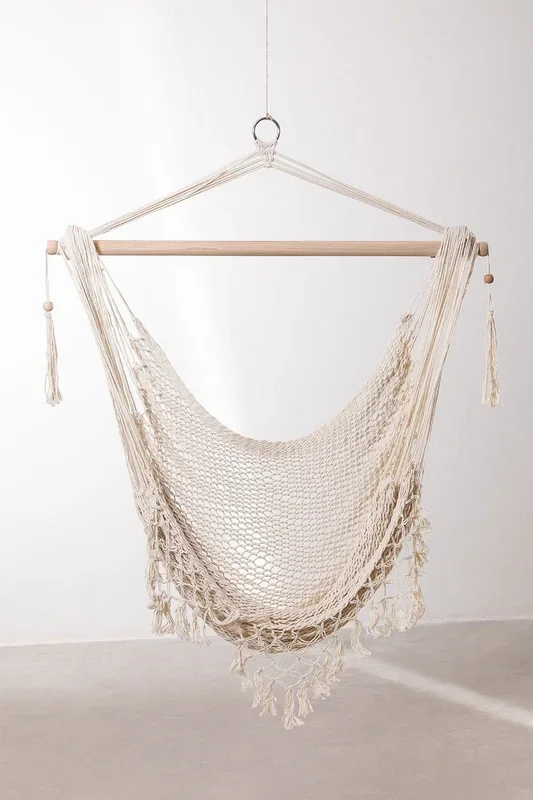 Sillón Colgante de Jardín Thana Blanco Roto – SKLUM