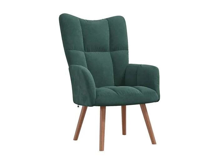 Sillón de relax de terciopelo verde oscuro
