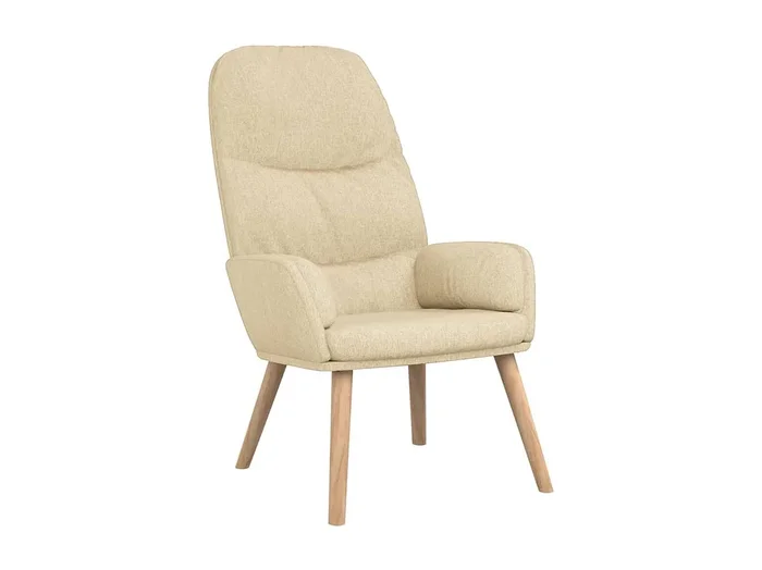 Sillón de relax Silla de relax de tela crema SHL4121