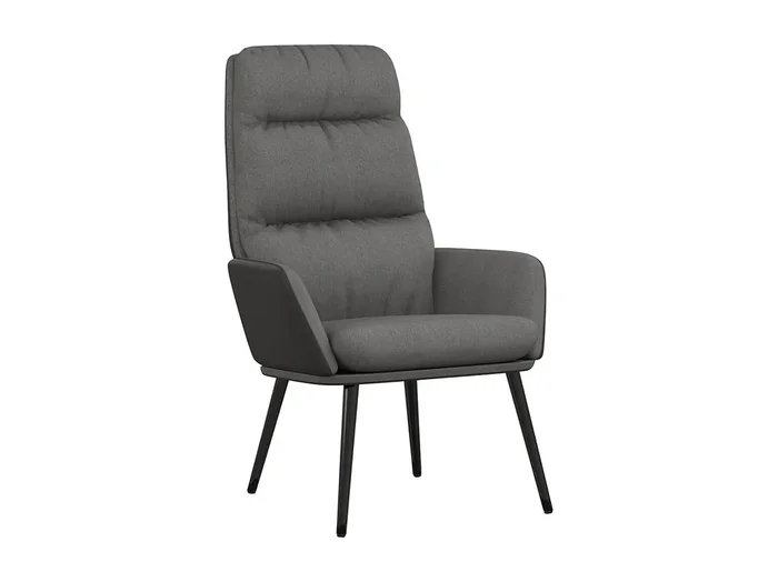 Sillón de relax Silla de relax de tela gris claro SHL2963
