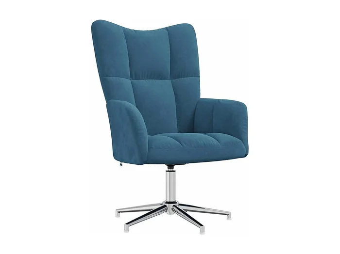 Sillón de relax Silla de relax de terciopelo azul SHL7205