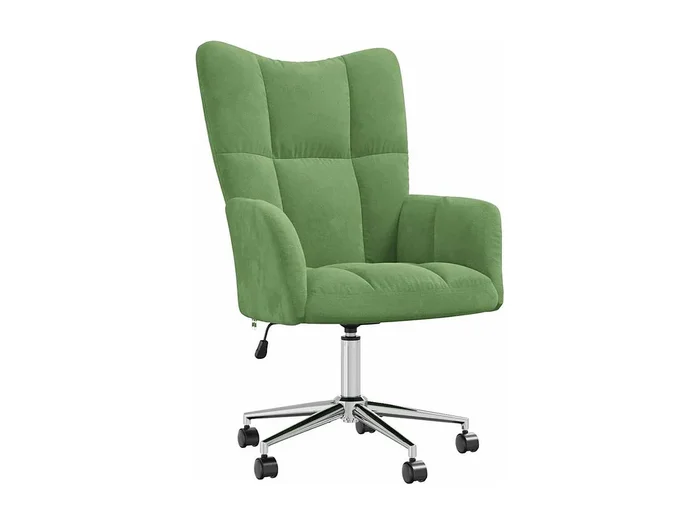 Sillón de relax Silla de relax de terciopelo verde claro SHL7830