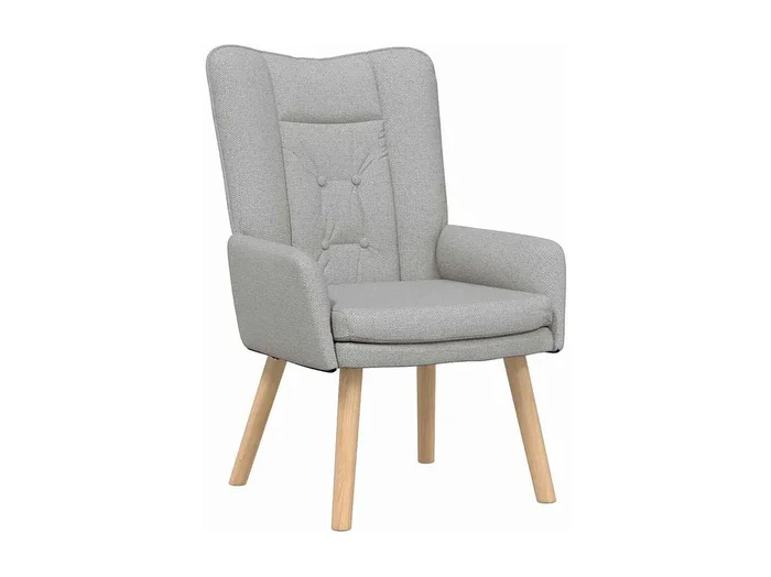 Sillón de relax Silla Relax Sillón de salón Gris nube 63x67x94 cm tela SHL5113
