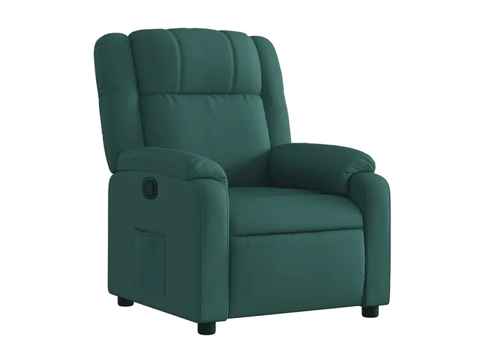 Sillón de relax Silla Sillón reclinable de tela verde oscuro SHL8204