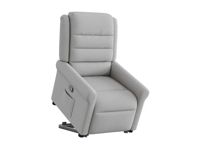 Sillón de relax Silla Sillón reclinable elevable de tela gris nube SHL7796