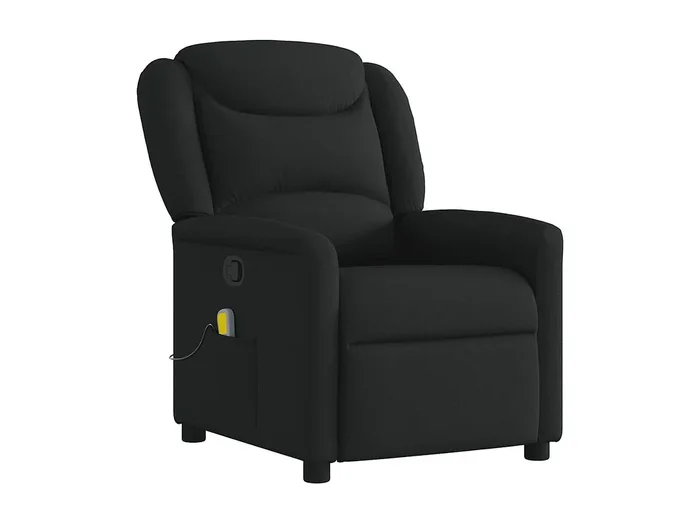 Sillón de relax Sillón reclinable de masaje de tela negro SHL2116