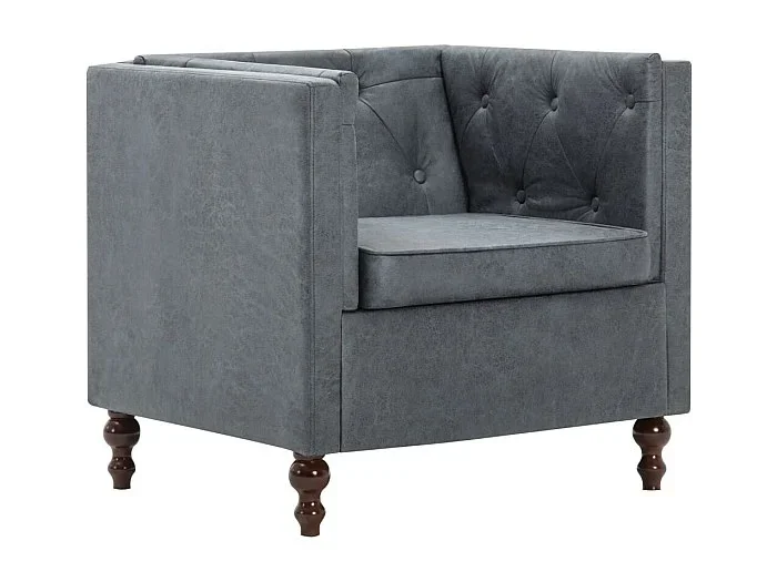 Sillón de salón Silla de relax Sillón de tela gris SHL7923