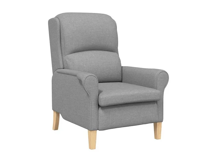 Sillón de salón Silla de relax Sillón Gris claro 76x94x102 cm tela SHL5673