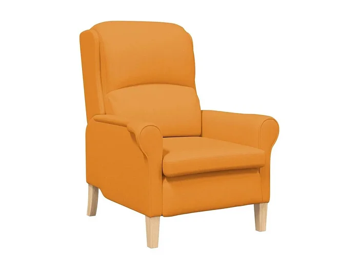 Sillón de salón Silla Relax Amarillo oscuro 76x94x102 cm tela SHL8863