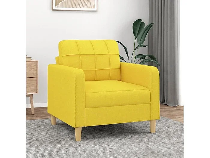 Sillón de tela amarillo claro 60 cm ES116031