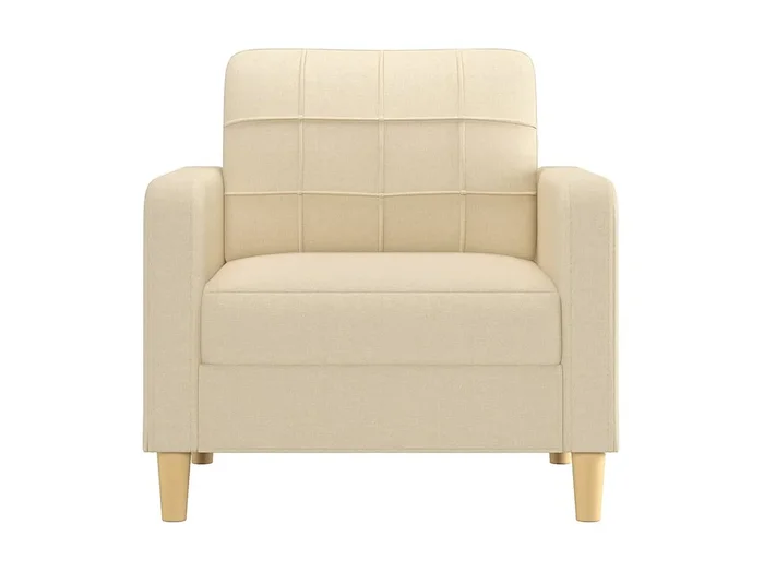 Sillón de tela color crema 60 cm ES21711