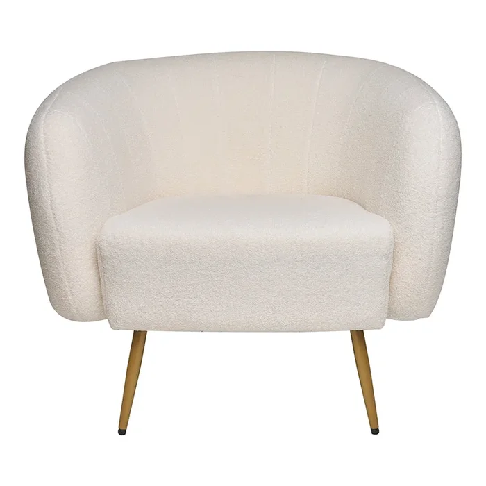 Sillón en tejido bouclé Clara Vintahome