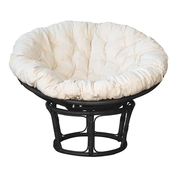 Sillón Papasan Bambu negro 100 Vintahome