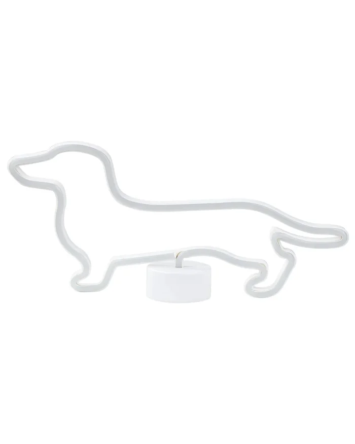 Silueta LED de neón Perro FRANCIS Azul