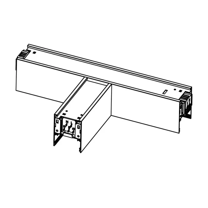 SLC LED Pieza angular en T Click, AC, conexión izquierda, negro