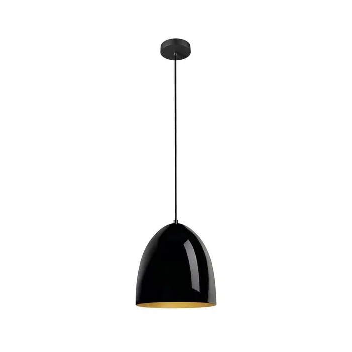 SLV Lámpara colgante Para Cone, Ø 30 cm, negro/dorado