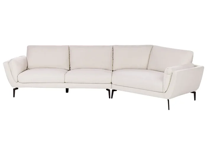 Sofá 3 plazas KANSSELI Tela Beige claro