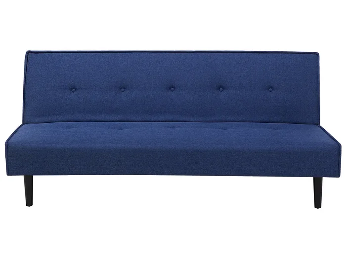 Sofa Bed 3 Seater VISBY Fabric Navy Blue