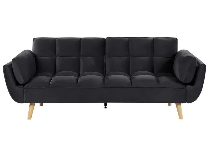 Sofá cama 3 plazas ASBY Terciopelo Negro