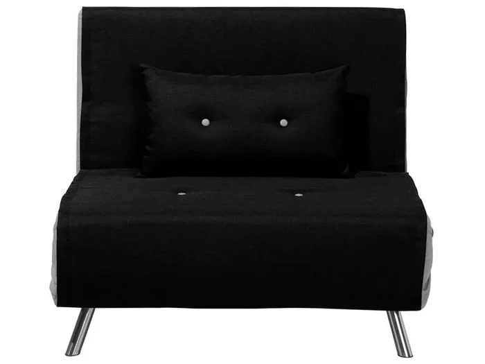 Sofá cama individual FARRIS Tela Negro