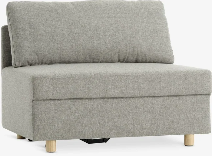 Sofá cama OLSTRUP 1,5 plazas tela gris