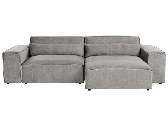 Sofá esquinero modular 2 plazas HELLNAR Tela Gris Izquierda
