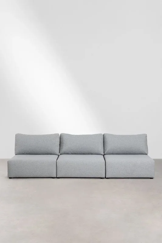 Sofá Modular de 3 Piezas Kata Gris – SKLUM
