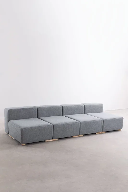 Sofá Modular de 4 Piezas Robert Gris – SKLUM