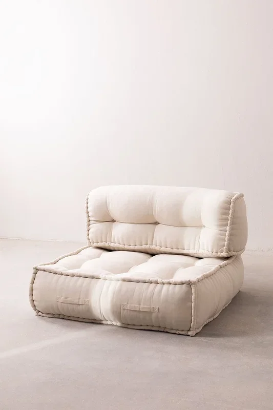 Sofá Modular en Algodón Yebel Beige Crema – SKLUM