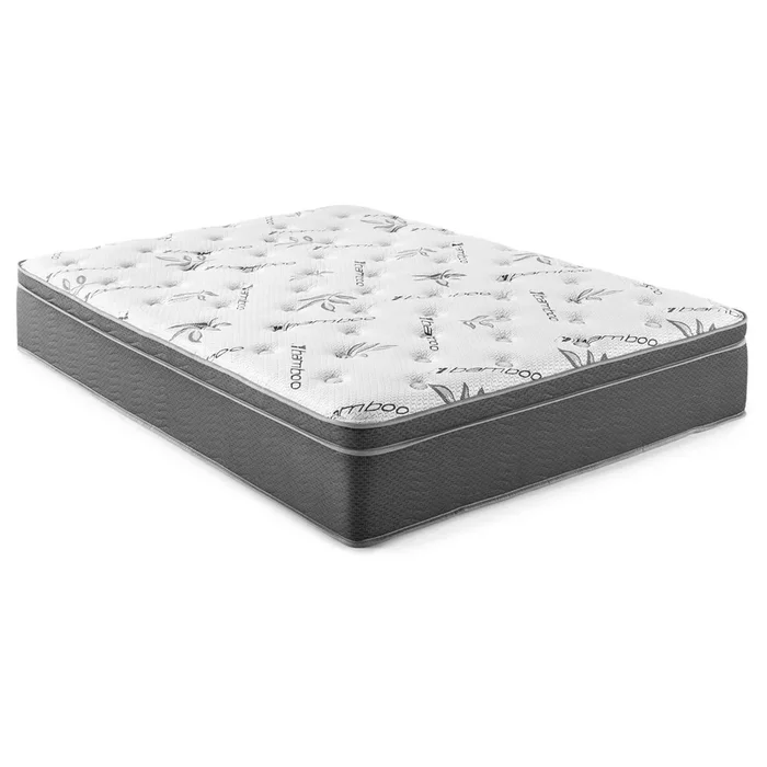 Sommet 13″ Eastern King Bamboo Euro Top Foam Hybrid Mattress