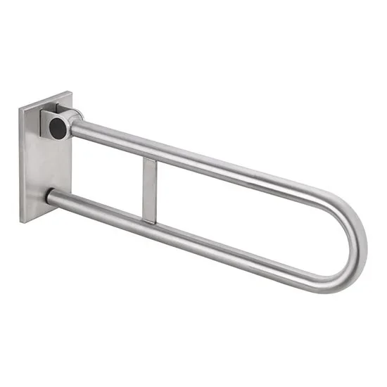 Soporte abatible 12×22,5 cm, acero inoxidable/plateado
