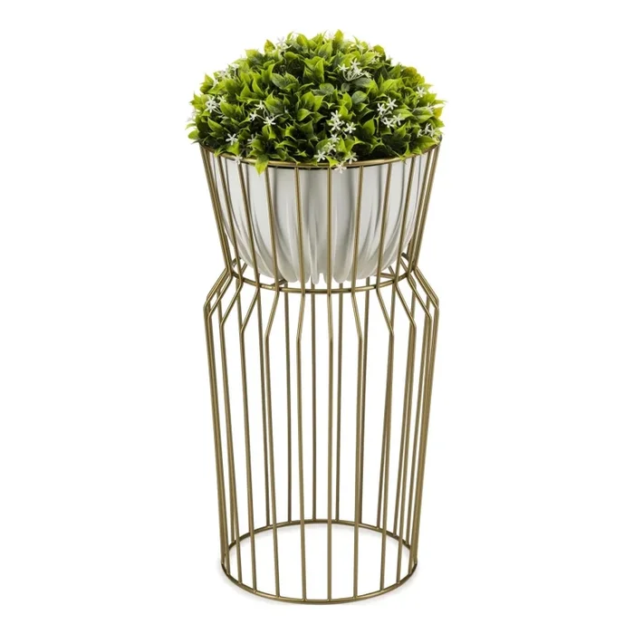 Soporte para flores 50×26 cm dorado